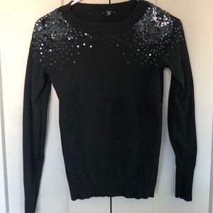 Black sequin sweater